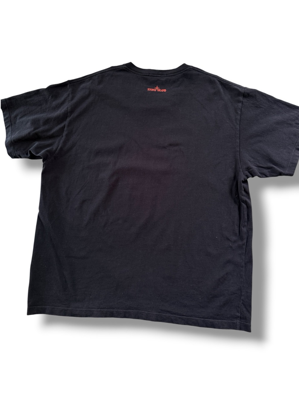 STONE ISLAND Spine Book-Print T-Shirt Black Size 3X - Picture 3 of 10